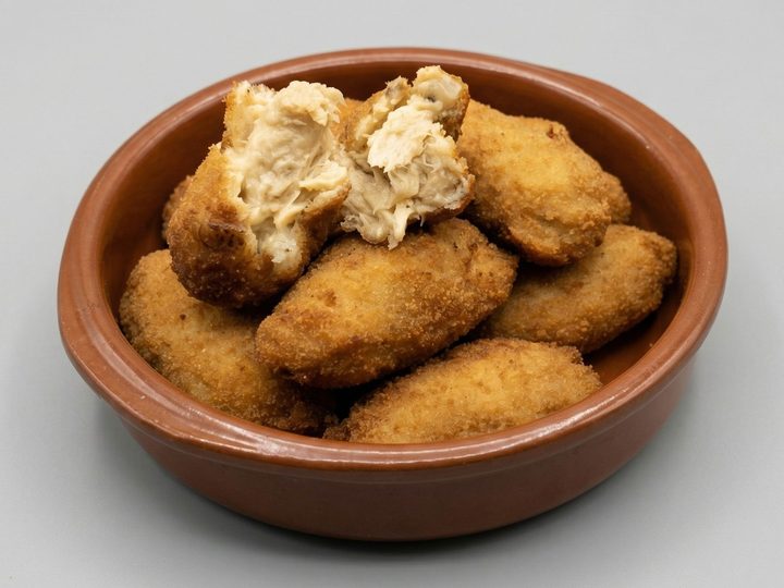 Croquetas caseras de pollo asado