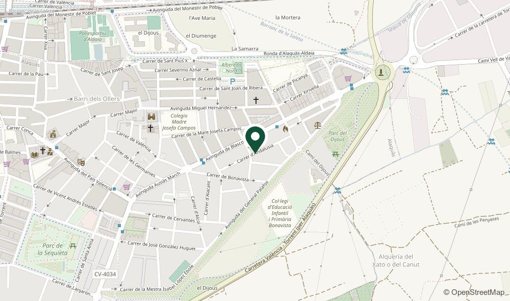 Mapa: Sevillanito 3 en C/ Andalusia 6, Alaquàs