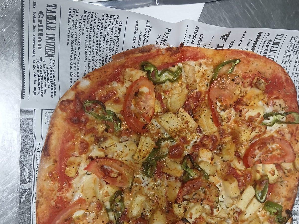 Pizza de masa artesana del Sevillanito 3 en Alaquàs